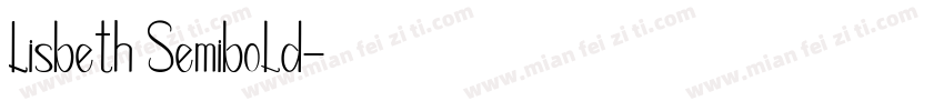 Lisbeth Semibold字体转换